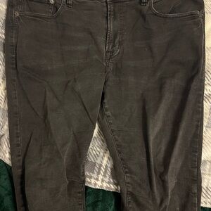 American eagle Black Wash Denim Jeans Super Skinny Flex Stretch 36x30